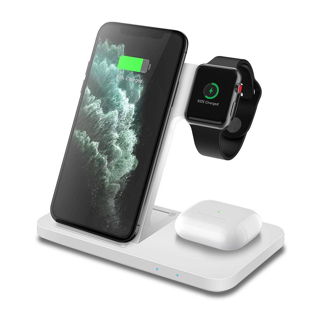 FDGAO 20W Wireless Charger for iPhone 14 13 12 11 Pro Max X 8 Fast Charging Dock Station For Apple Watch 8 7 SE 6 AirPods Pro - DDD.MARKET