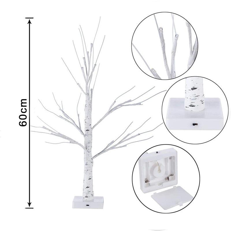 Ramadan decorations Led Birch Tree Light EID Mubarak decoration for home artificial tree lamp Ramadan Kareem Eid Al Adha party - DDD.MARKET