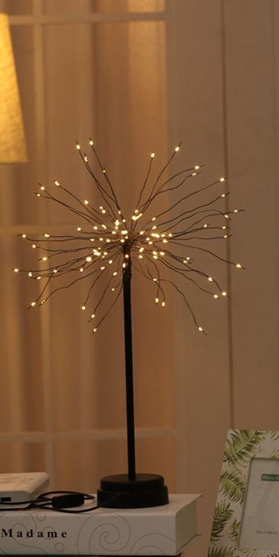 Fairy Tree Table Lamp Battery/USB Copper Wire LED Fire Mini Decorative Desk Night Light Home Bedroom Gifts Christmas Decoration - DDD.MARKET