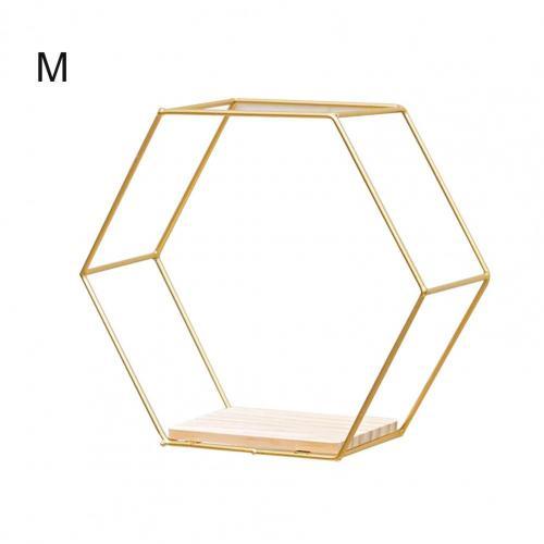 Wall Shelf Floating Shelves Wall Mounted Hexagon Storage Holder Storage Rack for Bedroom Living Room Office Organizer Decor - DDD.MARKET