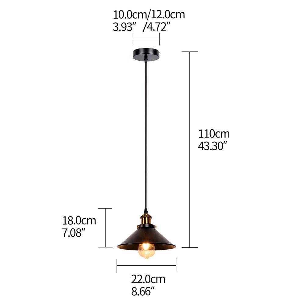 Industrial Retro Iron Interior Decoration LED E27 Pendant Light for Bedroom Kitchen Restaurant Bar Balcony Small Pendant Lamps - DDD.MARKET