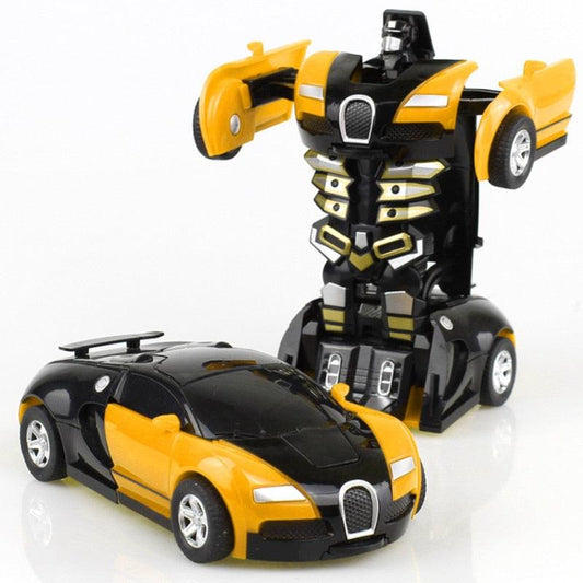 One-key Deformation Car Toys Automatic Transform Robot Plastic Model Car Funny Diecasts Toy Boys Amazing Gifts Kid Toy - DDD.MARKET