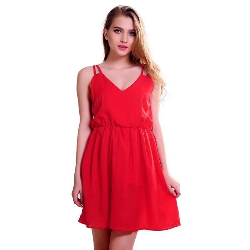 Women&#39;s Summer Red Balck Dress Sundress 2023 Tunic Beach  Sexy Dress Vestidos De Verano Vestidos De Fiesta De Noche - DDD.MARKET