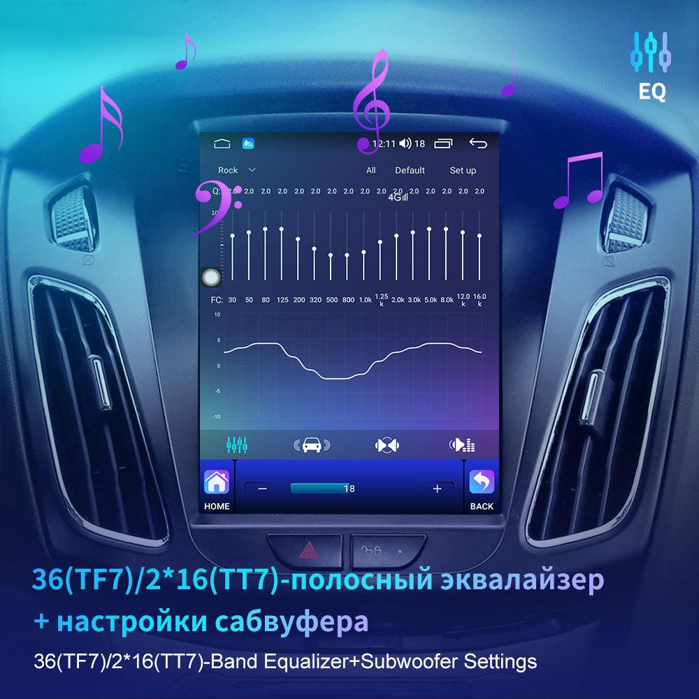 EKIY TT7 Android 10.0 Car GPS For Ford Focus 3 Mk 3 2011 - 2019 Navi Radio Stereo Multimedia Vertical Tesla Screen NO 2 DIN DVD - DDD.MARKET