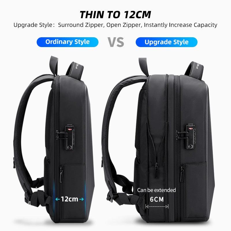 Fenruien Brand Laptop Backpack Anti-theft Waterproof School Backpacks USB Charging Men Business Travel Bag Backpack New Design - DDD.MARKET