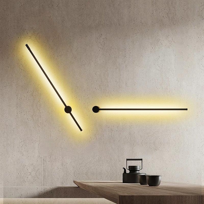 Modern LED Wall Light Revolving Indoor Long Wall Light Home Bedroom Stairs Living Room Sofa Background Wall Light - DDD.MARKET