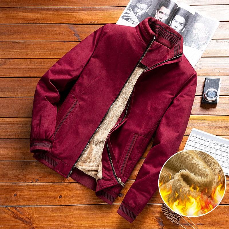 DIMUSI Autumn Mens Bomber Jackets Casual Male Outwear Fleece Thick Warm Windbreaker Jacket Mens Military Baseball Coats Clothing - DDD.MARKET