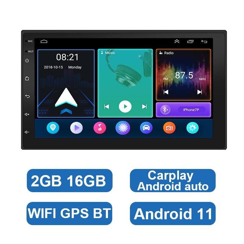 ESSGOO 7 Inch Android Car Radio 2 Din CarPlay 2GB 32GB GPS WiFi Universal Automotive Multimedia For Volkswagen Nissian Toyota - DDD.MARKET