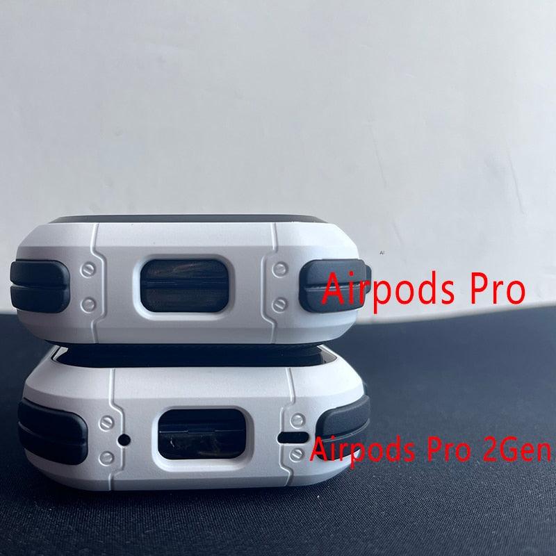 Pro 2 Cover For Airpods pro Case TPU PC Cover For Apple AirPods 3 2 Case Accessories Wireless Earphone With Keychain design - DDD.MARKET