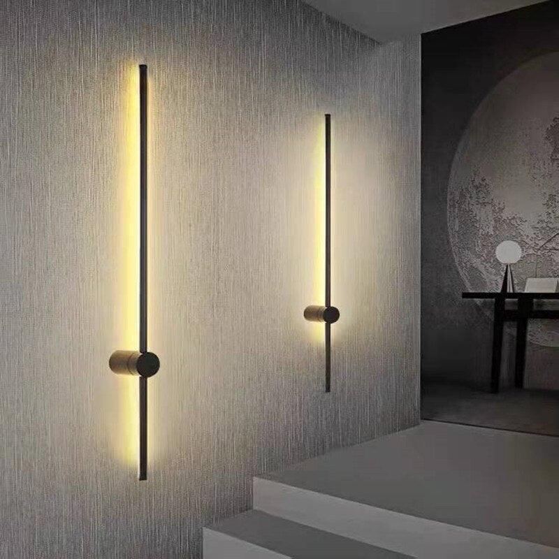 Modern LED Wall Light Revolving Indoor Long Wall Light Home Bedroom Stairs Living Room Sofa Background Wall Light - DDD.MARKET