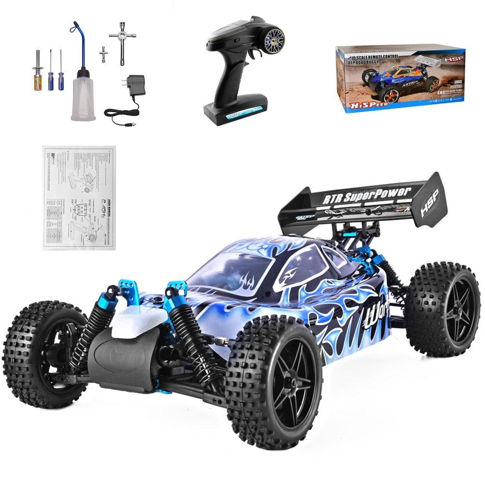 HSP RC Car 1:10 Scale 4wd Two Speed Off Road Buggy Nitro Gas Power Remote Control Car 94106 Warhead High Speed Hobby Toys - DDD.MARKET