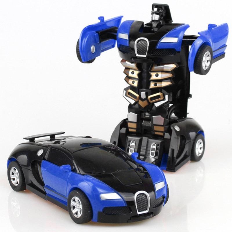 One-key Deformation Car Toys Automatic Transform Robot Plastic Model Car Funny Diecasts Toy Boys Amazing Gifts Kid Toy - DDD.MARKET