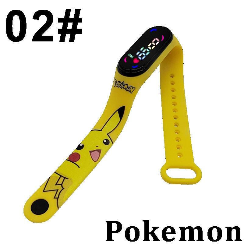 Pokemon Digital Watch Anime Pikachu Squirtle Eevee Charizard Student Silicone LED Watch Kids Puzzle Toys Children Birthday Gifts - DDD.MARKET