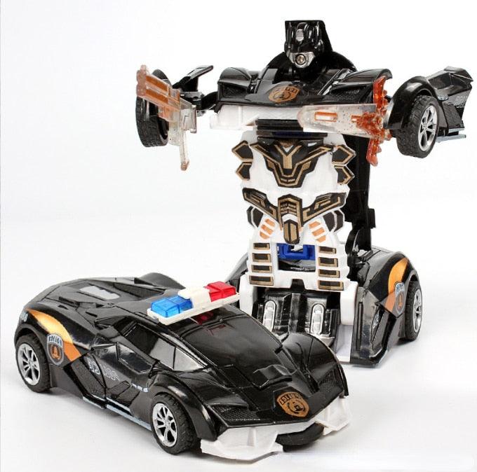 One-key Deformation Car Toys Automatic Transform Robot Plastic Model Car Funny Diecasts Toy Boys Amazing Gifts Kid Toy - DDD.MARKET