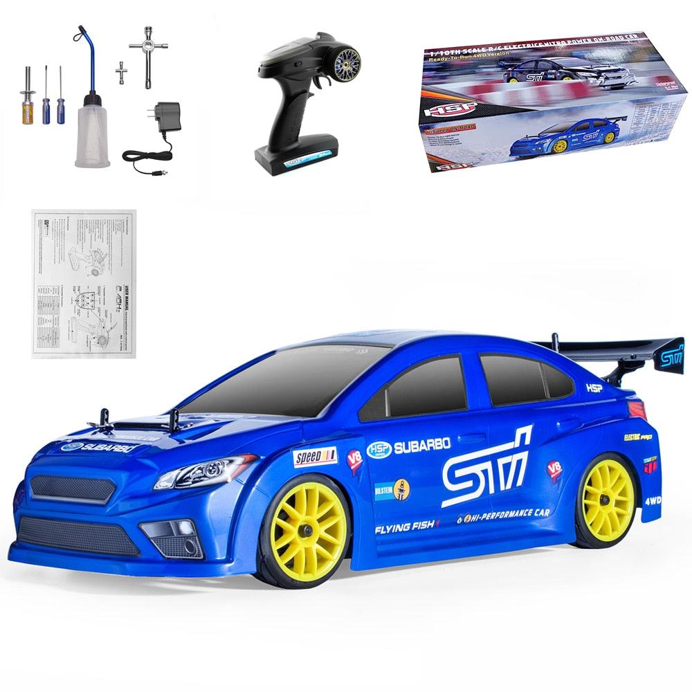 HSP RC Car 4wd 1:10 On Road Racing Two Speed Drift Vehicle Toys 4x4 Nitro Gas Power High Speed Hobby Remote Control Car - DDD.MARKET