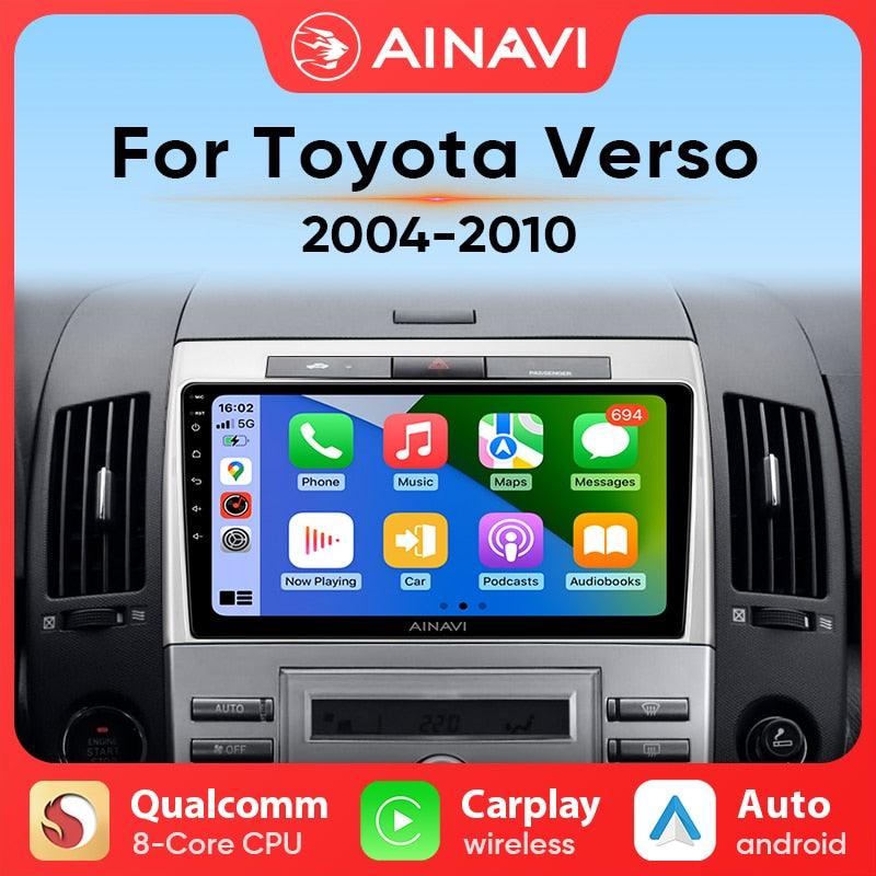 Ainavi For Toyota Corolla Verso 2004-2010 Car Radio Multimedia Video Android auto Carplay DSP Android 10 Player 2Din GPS Navi - DDD.MARKET