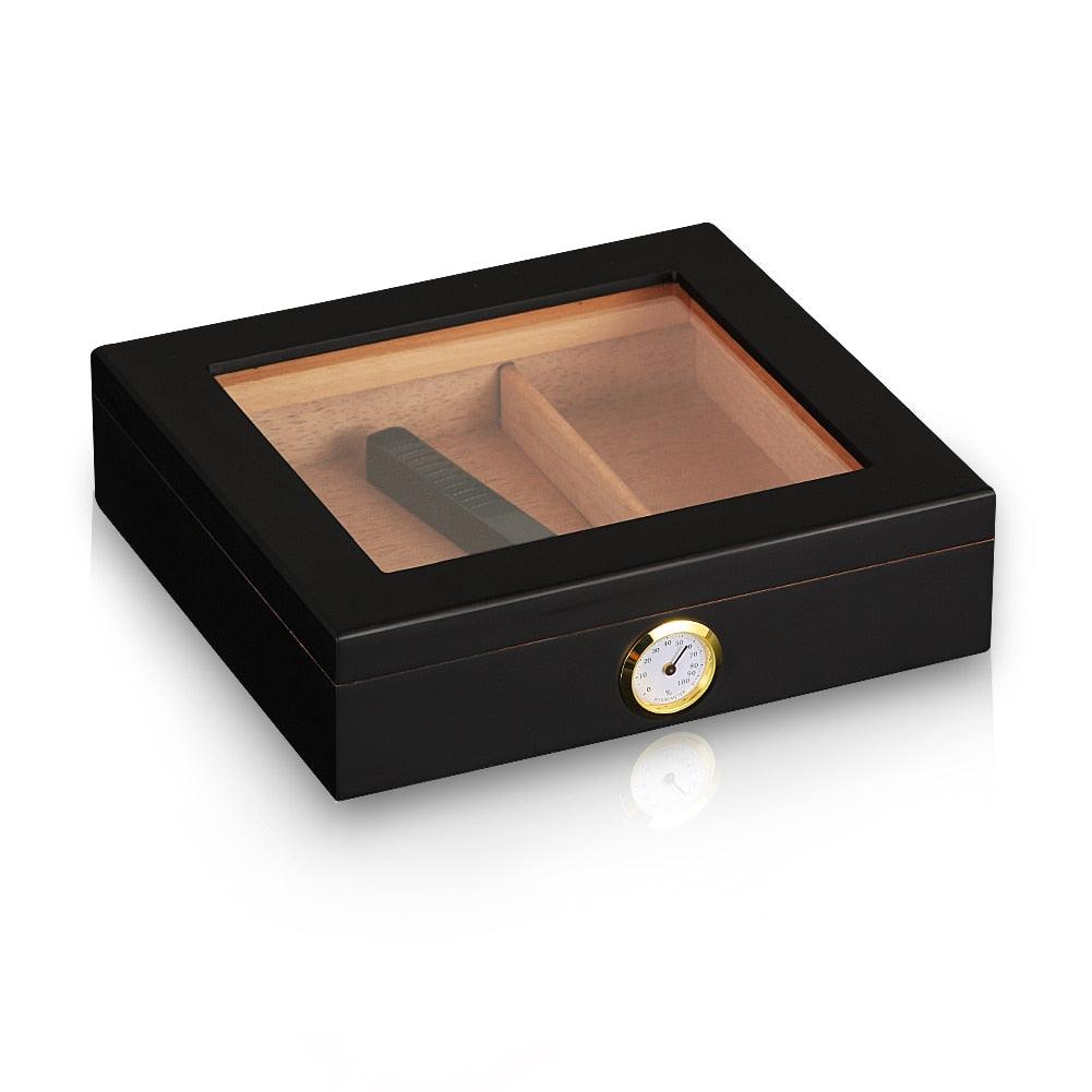 Cedar Wood Travel Humidor Puro Box Portable Cigar Case W/ Hygrometer Humidifier Cigar Humidor Box For Cigars - DDD.MARKET