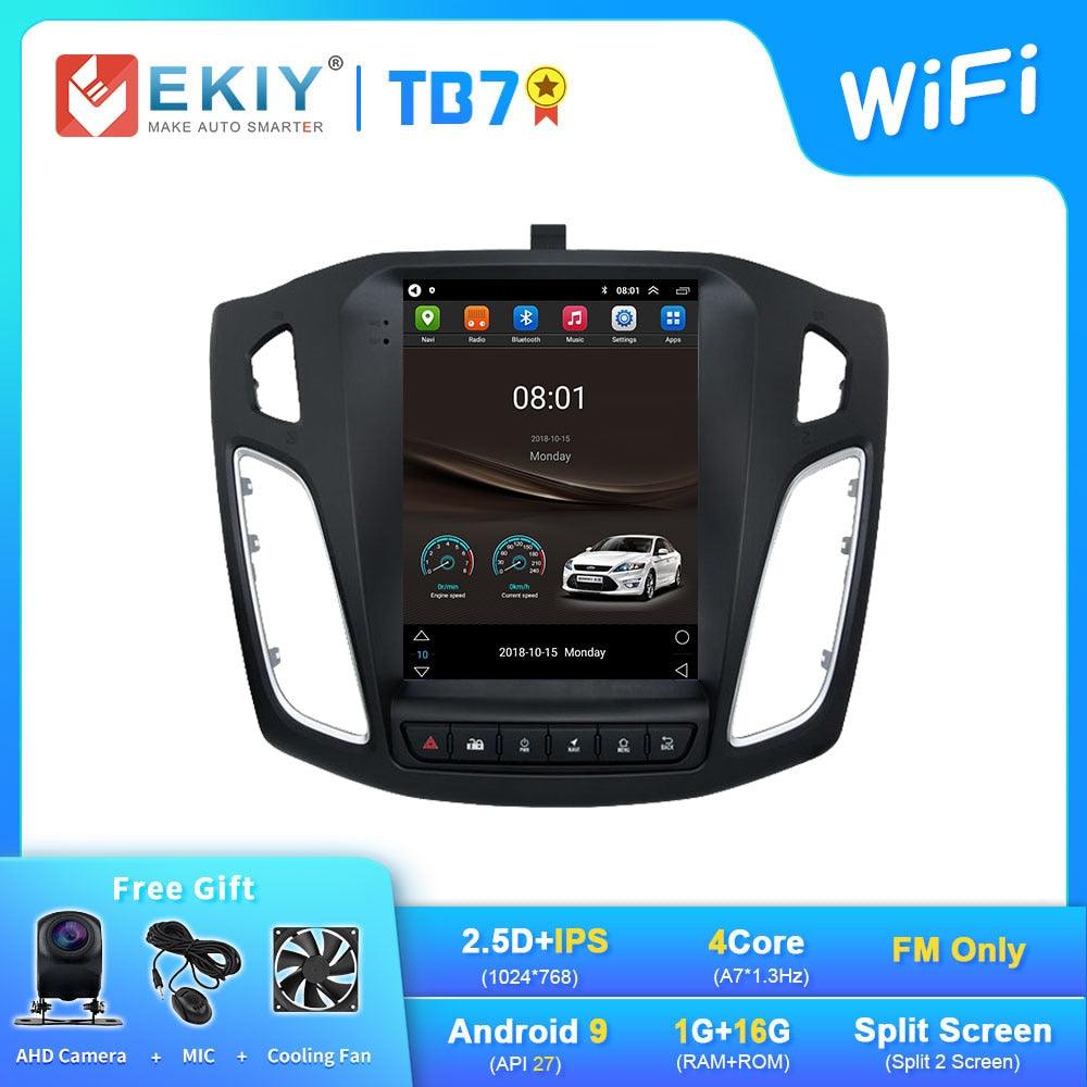 EKIY TT7 Android 10.0 Car GPS For Ford Focus 3 Mk 3 2011 - 2019 Navi Radio Stereo Multimedia Vertical Tesla Screen NO 2 DIN DVD - DDD.MARKET