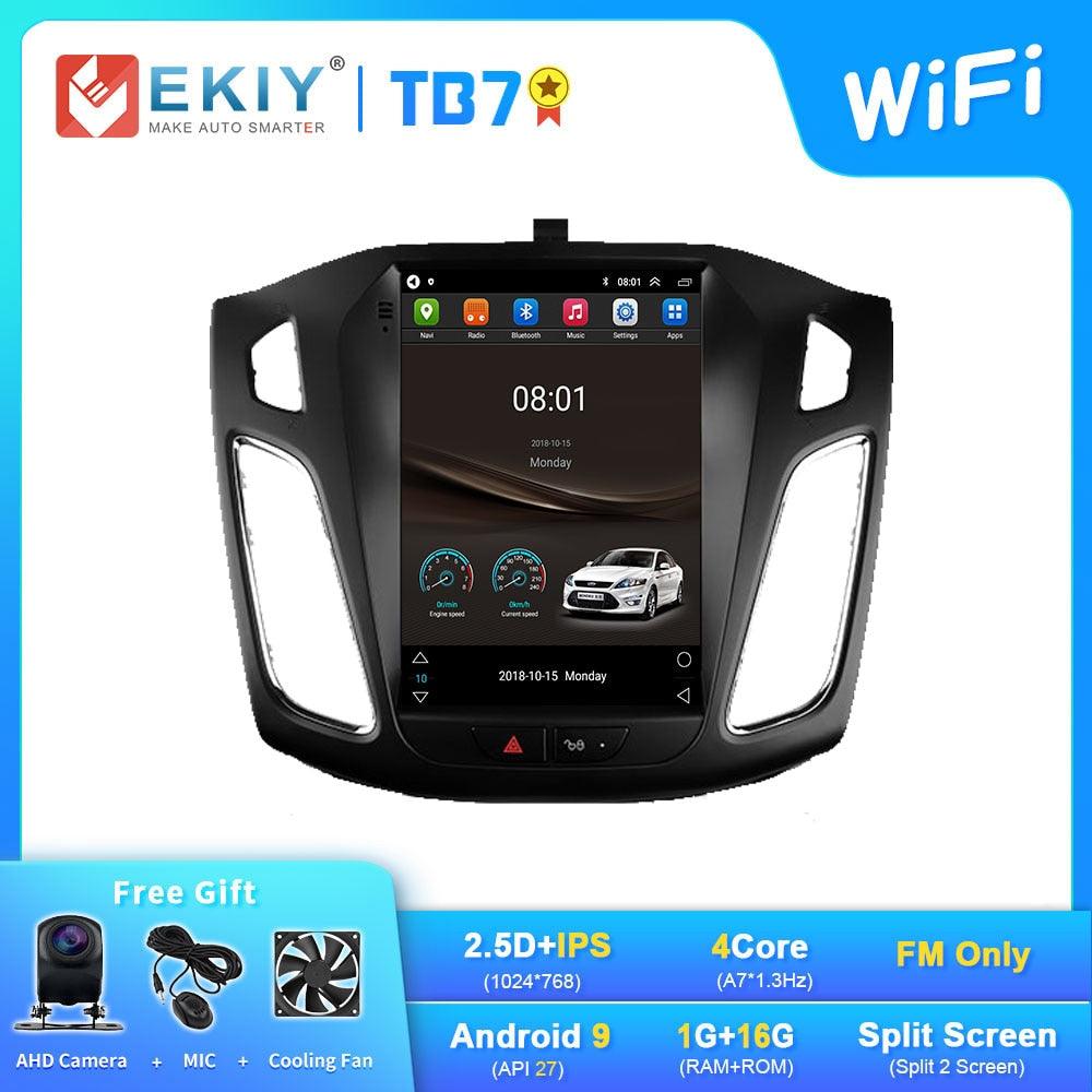 EKIY TT7 Android 10.0 Car GPS For Ford Focus 3 Mk 3 2011 - 2019 Navi Radio Stereo Multimedia Vertical Tesla Screen NO 2 DIN DVD - DDD.MARKET