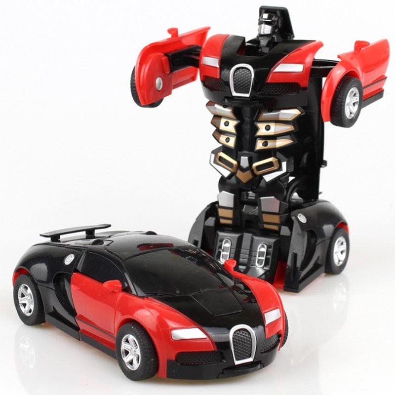 One-key Deformation Car Toys Automatic Transform Robot Plastic Model Car Funny Diecasts Toy Boys Amazing Gifts Kid Toy - DDD.MARKET