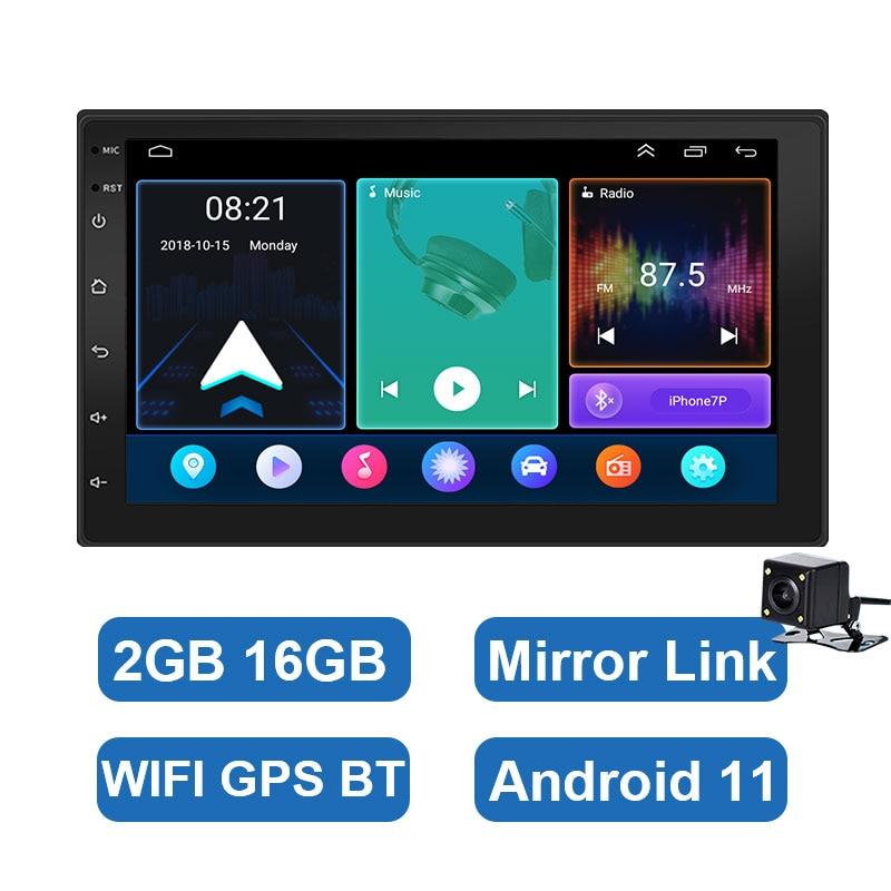 ESSGOO 7 Inch Android Car Radio 2 Din CarPlay 2GB 32GB GPS WiFi Universal Automotive Multimedia For Volkswagen Nissian Toyota - DDD.MARKET