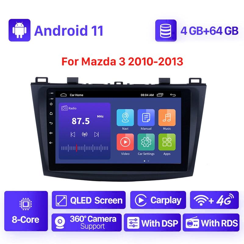 Seicane 9 Inch Android 11 Car Radio For Mazda 3 II For Mazda3 BL 2009-2013 GPS Navi 4G Multimedia Player Head Unit Auto Stereo - DDD.MARKET