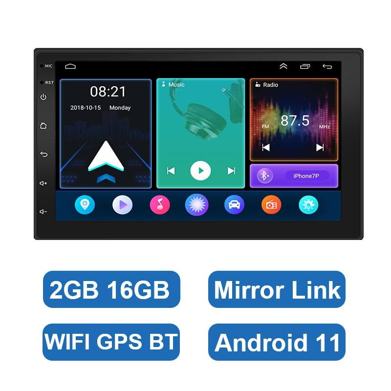 ESSGOO 7 Inch Android Car Radio 2 Din CarPlay 2GB 32GB GPS WiFi Universal Automotive Multimedia For Volkswagen Nissian Toyota - DDD.MARKET