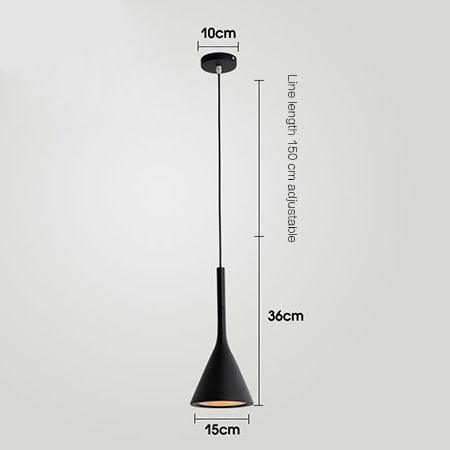 SANDYHA Modern Led Pendant Lights Black White Kitchen Fixtures Bedroom Table Dining Room Hanging Lamp Lampshade Home Chandelier - DDD.MARKET