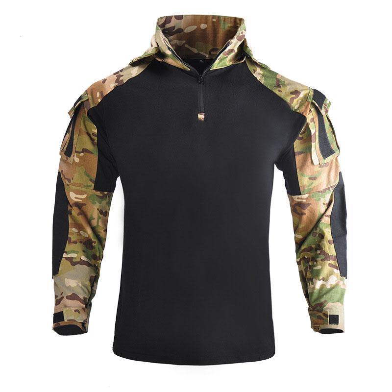 Men&#39;s Bomber Jacket Tactical Flight Jacket Coat Combat T-shirt, Tactical Hunting Hoodie Camouflage Men Jacket - DDD.MARKET