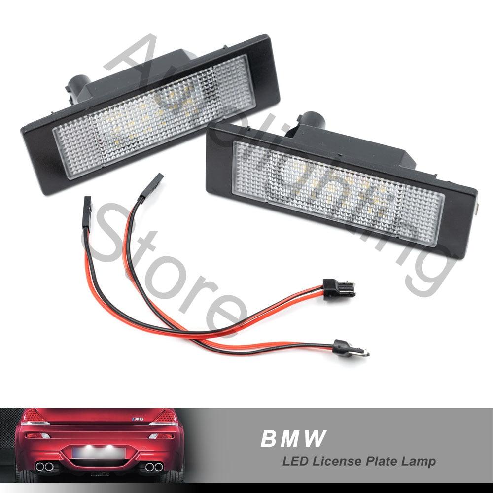 2XCar License Number Plate LED Light for BMW E81 E87 E63 E64 E89 Z4 F20 F21 MINI R55 R60 R61 Fiat Light Source CANBUS Trunk Lamp - DDD.MARKET